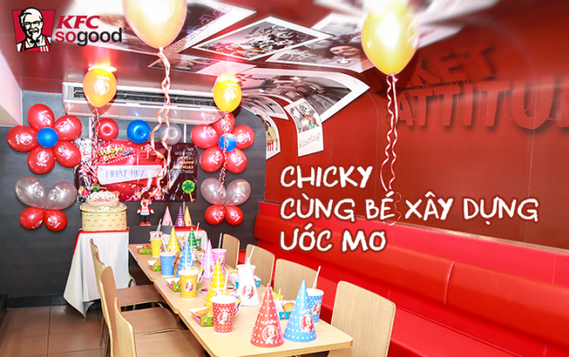 Tổ chức sinh nhật tại KFC