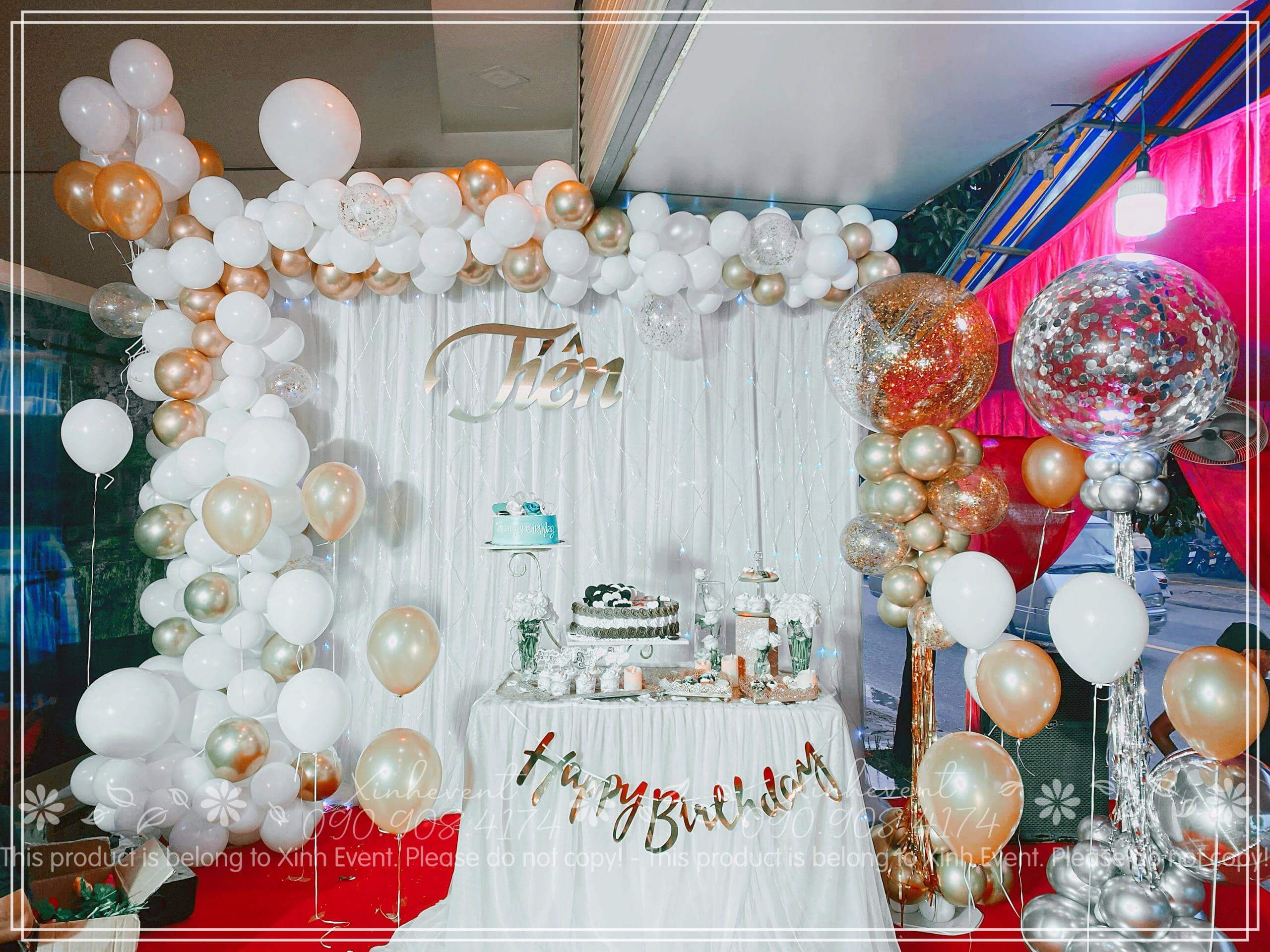 Hình ảnh xinh đẹp của sản phẩm trang trí sinh nhật Tiên