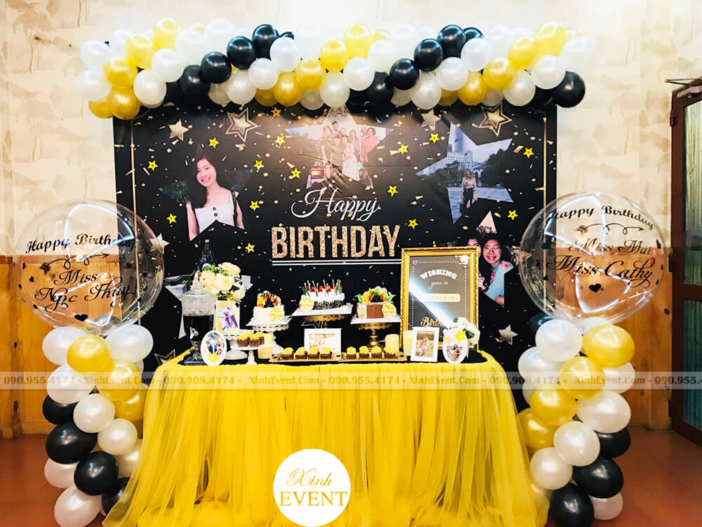 KINH NGHIỆM trang trí tiệc sinh nhật đơn giản cho người lớn