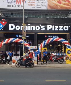 Cổng chào sự kiện kép trang trí Domino Pizza XV529