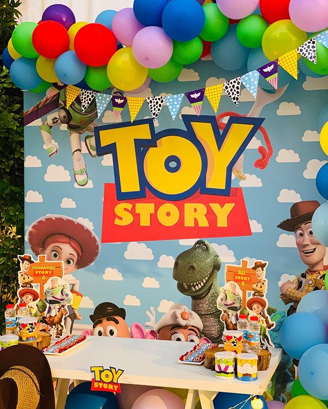 Backdrop sinh nhật chủ đề Toy Story XV668