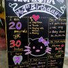 Chalkboard sinh nhật mèo Kitty XV641