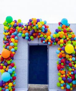 Cổng sinh nhật bong bóng cung bong bóng bay đầy màu sắc XV675