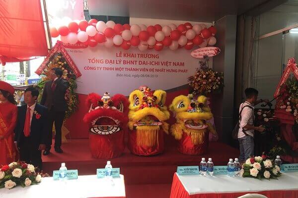 Mẫu khai trương của Tổng đại lý BHNT DAI-ICHI Việt Nam