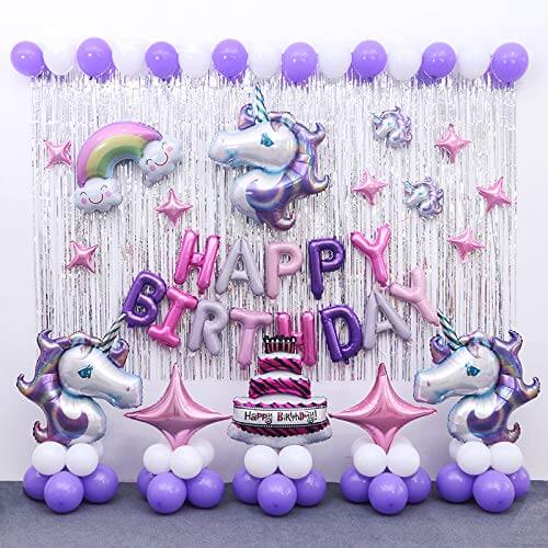 Trang trí sinh nhật Unicorn thật sang trọng và đáng yêu