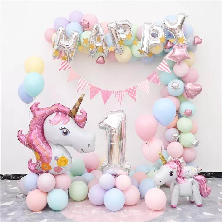 Trang trí sinh nhật Unicorn thật sang trọng và đáng yêu