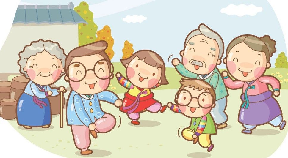 Minh họa về một gia đình hạnh phúc
